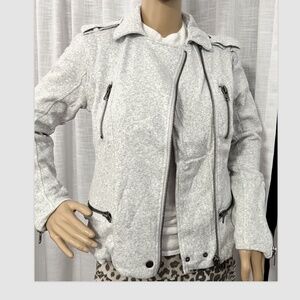 Chaser Zippered Lined Jersey Jacket Grey New With Tags Extra-Small